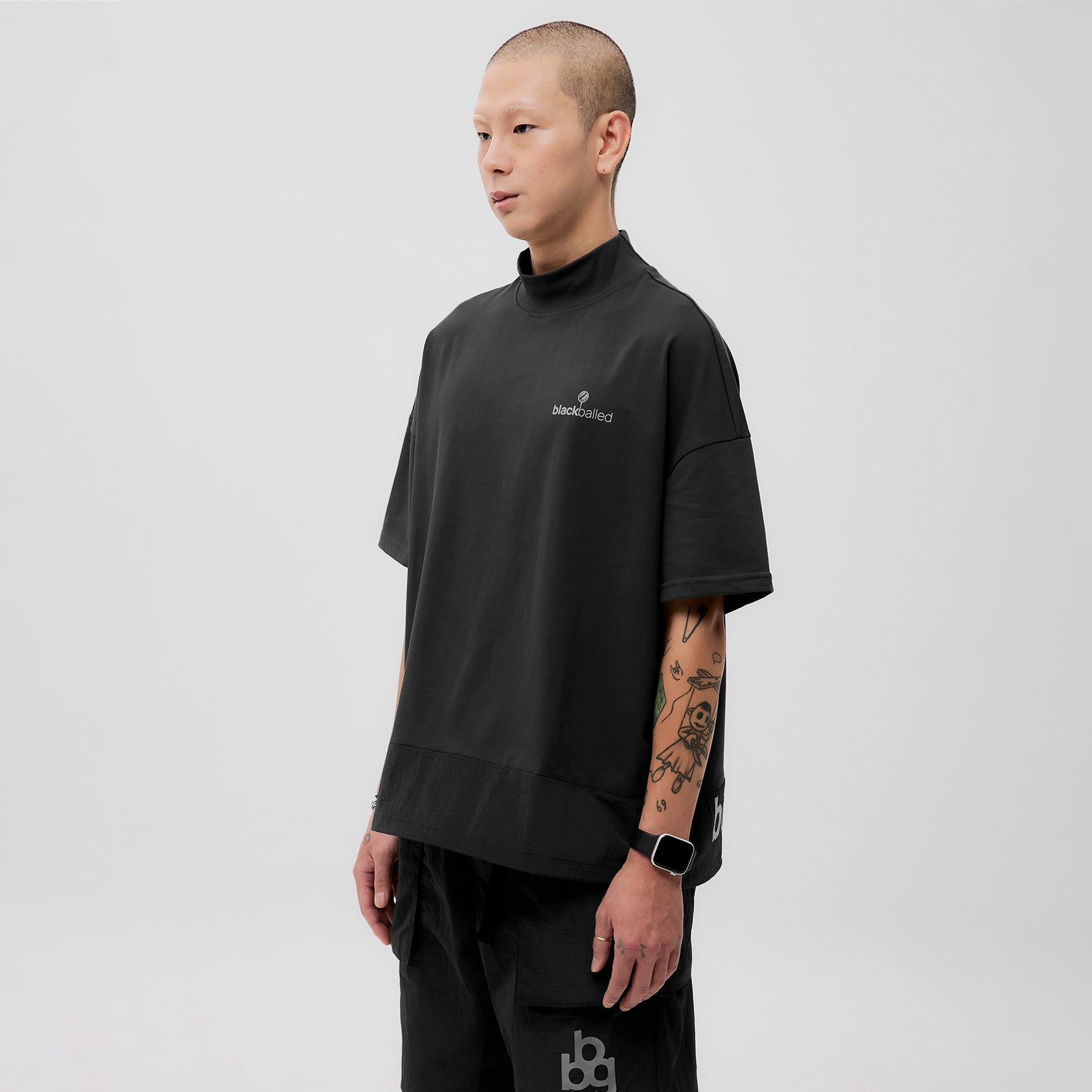 YMT　BRIEFING GOLF 黒M MEN'S DRESS BD BBG Player Mock (Black) – Blackballed Golf