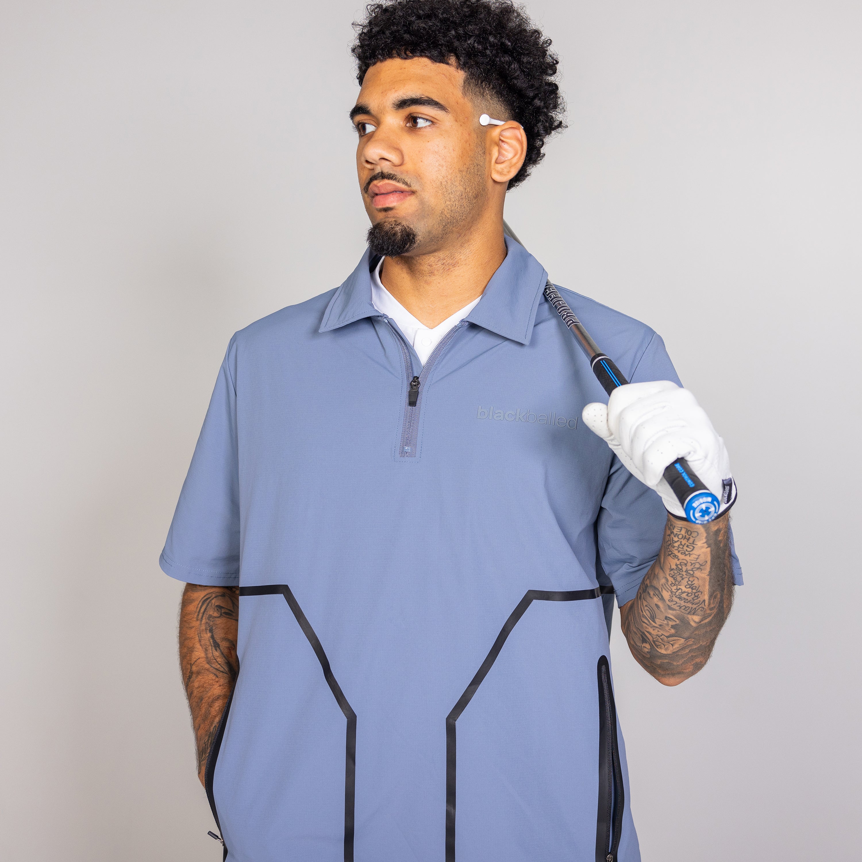 Utility Windbreaker (Blue) – Blackballed Golf