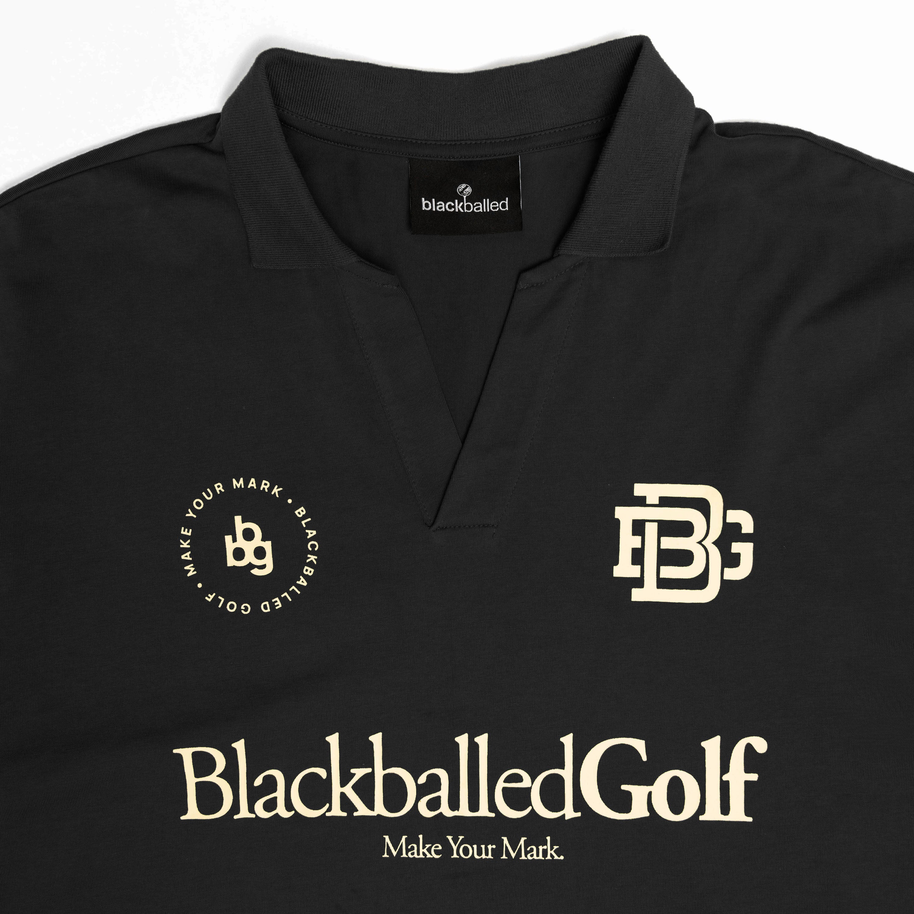 The Mark Polo (Black) – Blackballed Golf