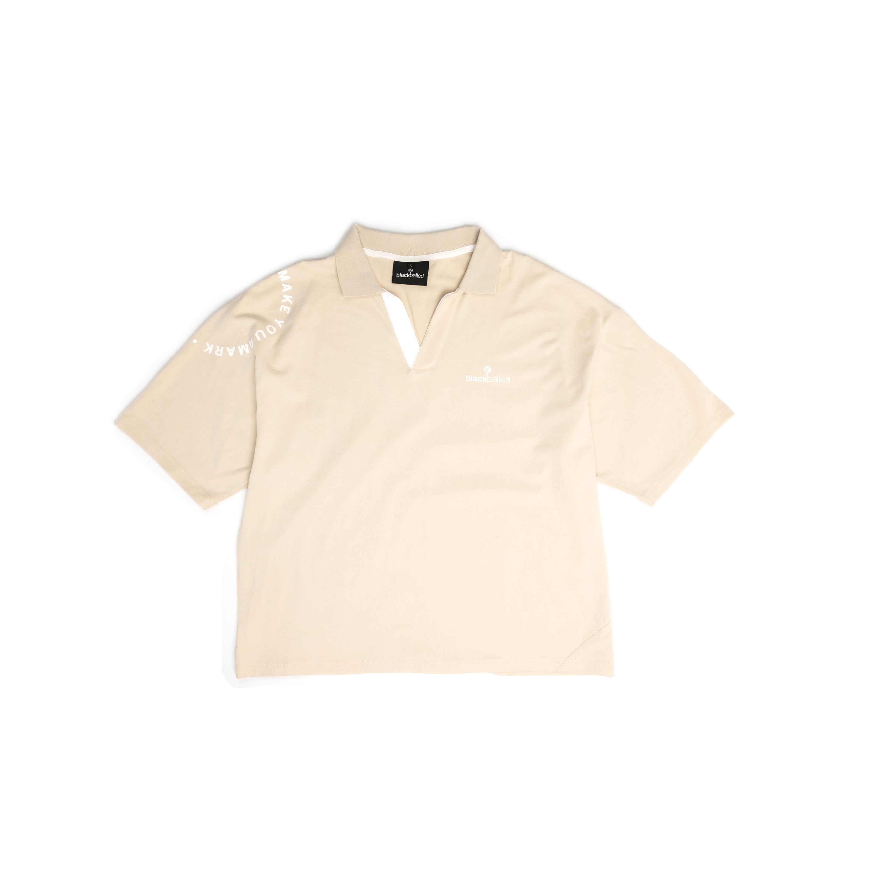 BBG Chip Polo (Cream) – Blackballed Golf
