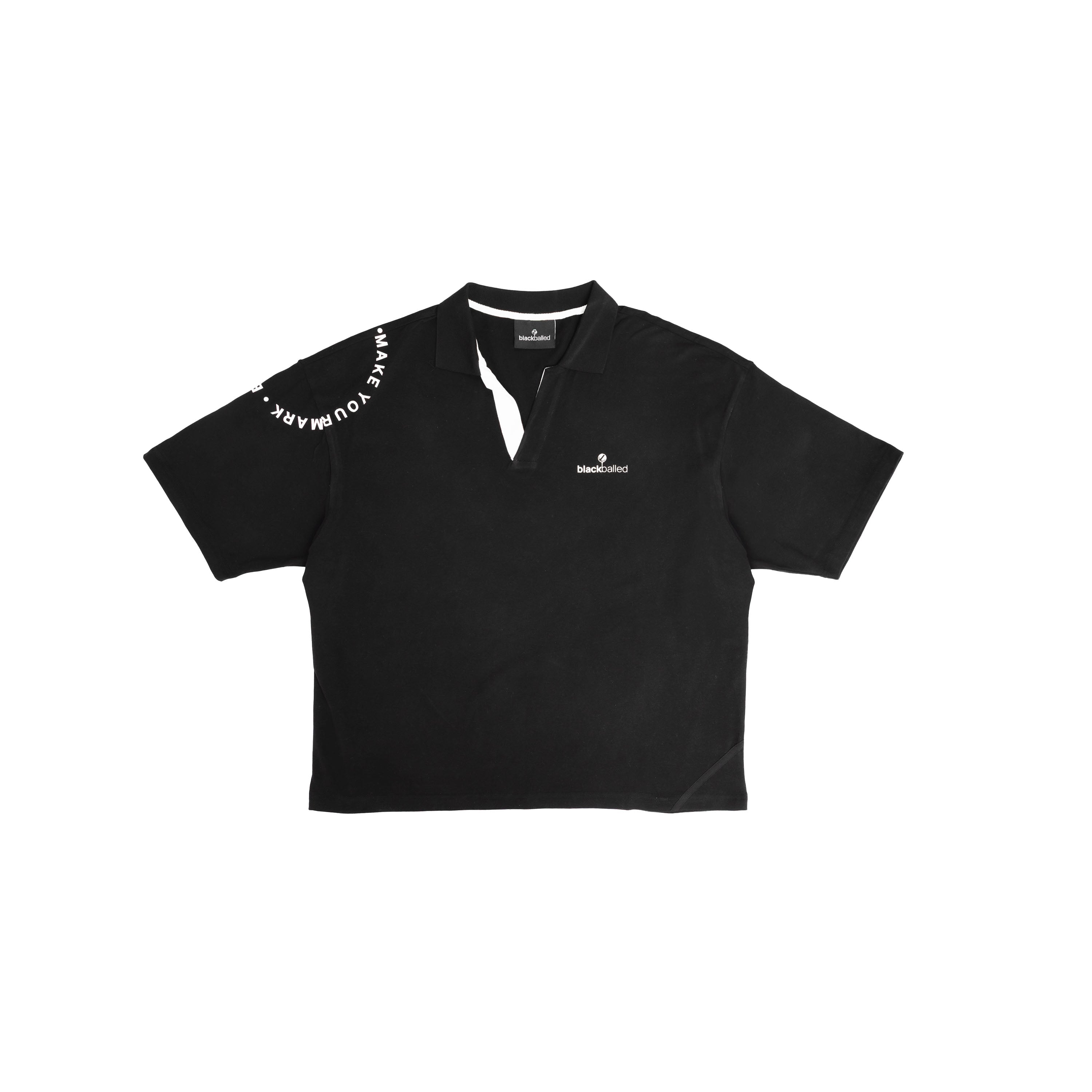 Boucle Polo / Black × White Gypsohila Boucle Polo / Black × White