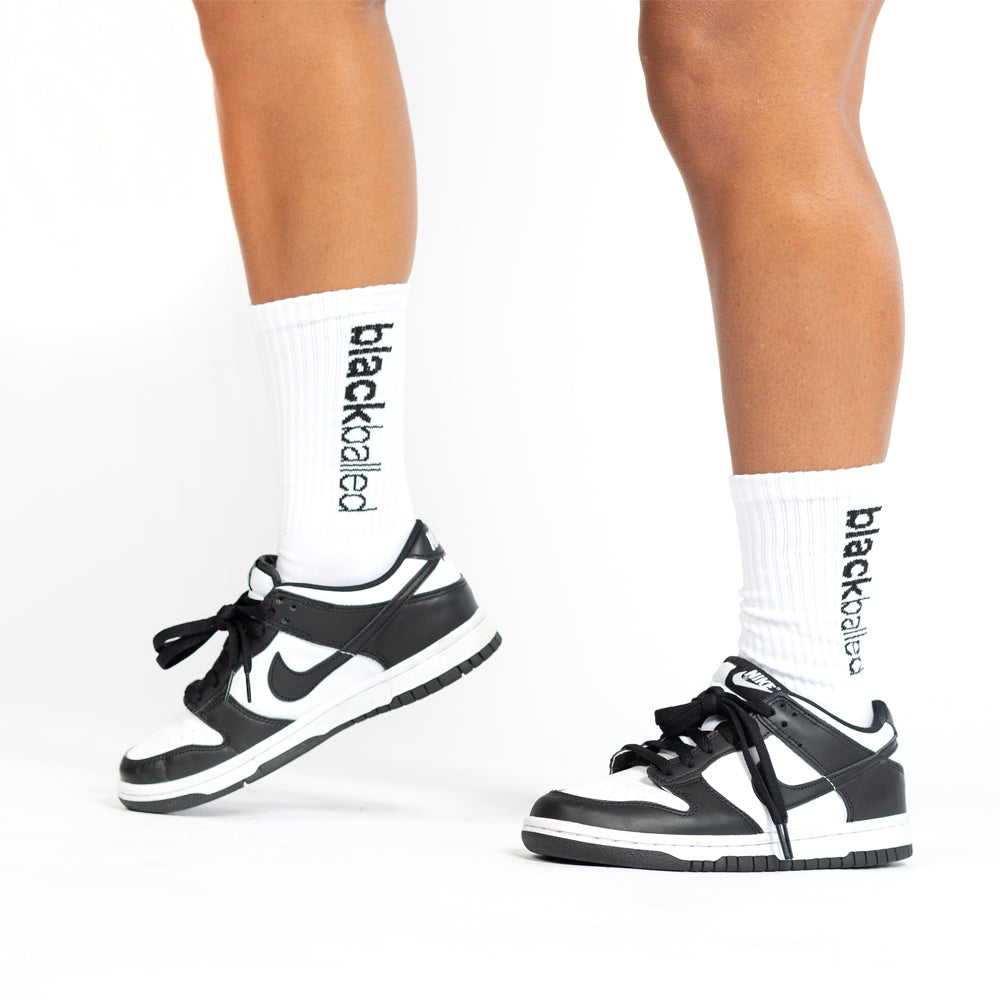 Lifestyle Socks (White) – Blackballed Golf