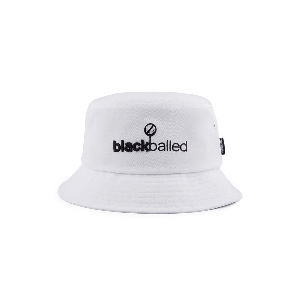 Buddha Bucket Hat (White) Standard (22 ¾) by Blackballed Golf