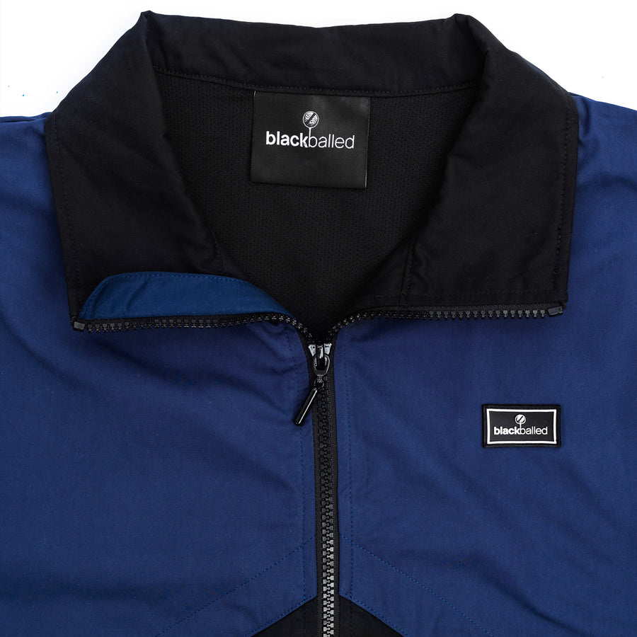 Two-Tone Chevron Jacket (Blue)